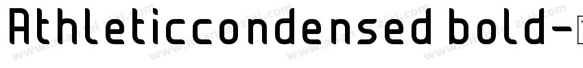 Athleticcondensed bold字体转换